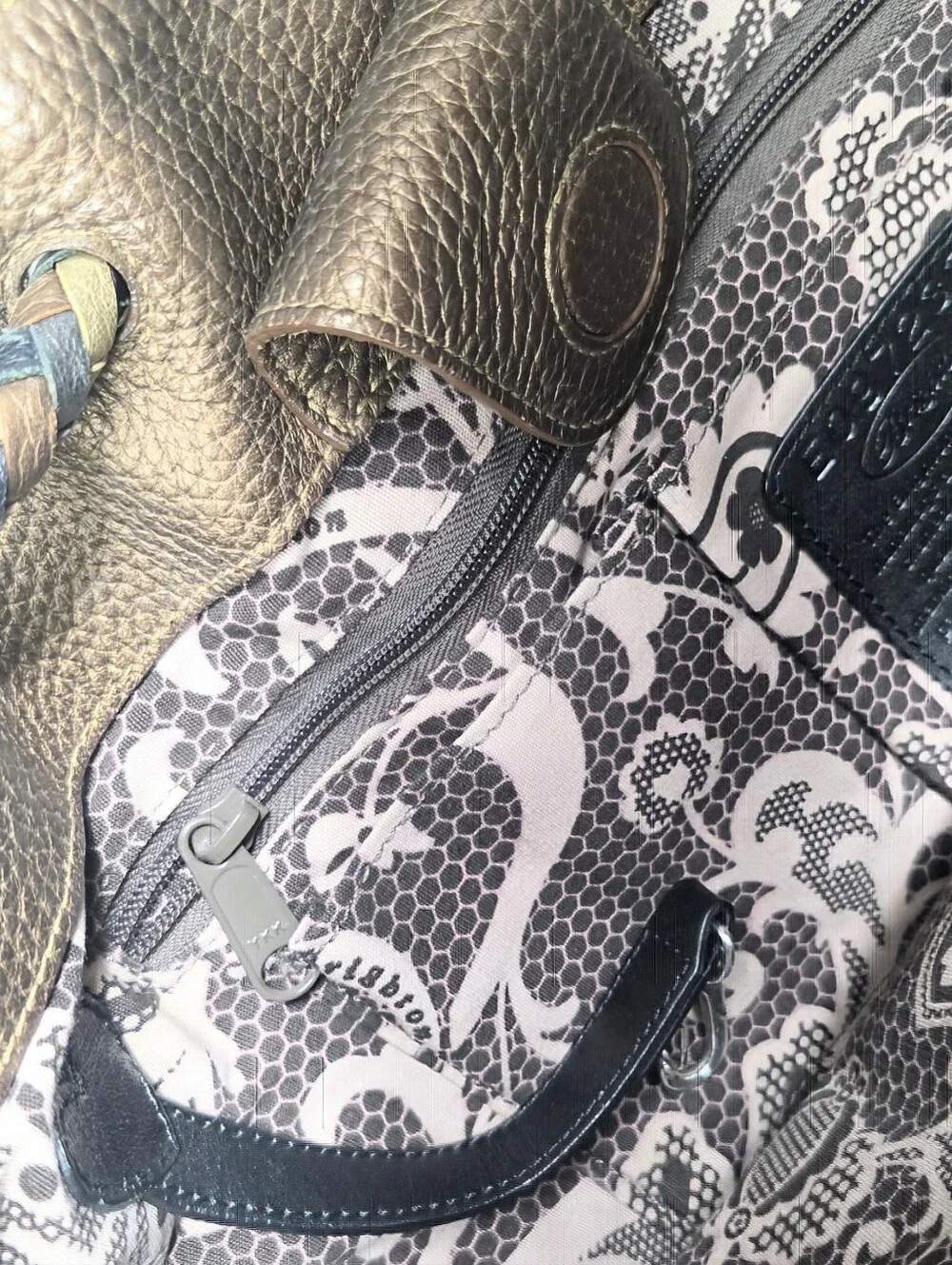 Brrighton Bronze Metallic Hobo Bag